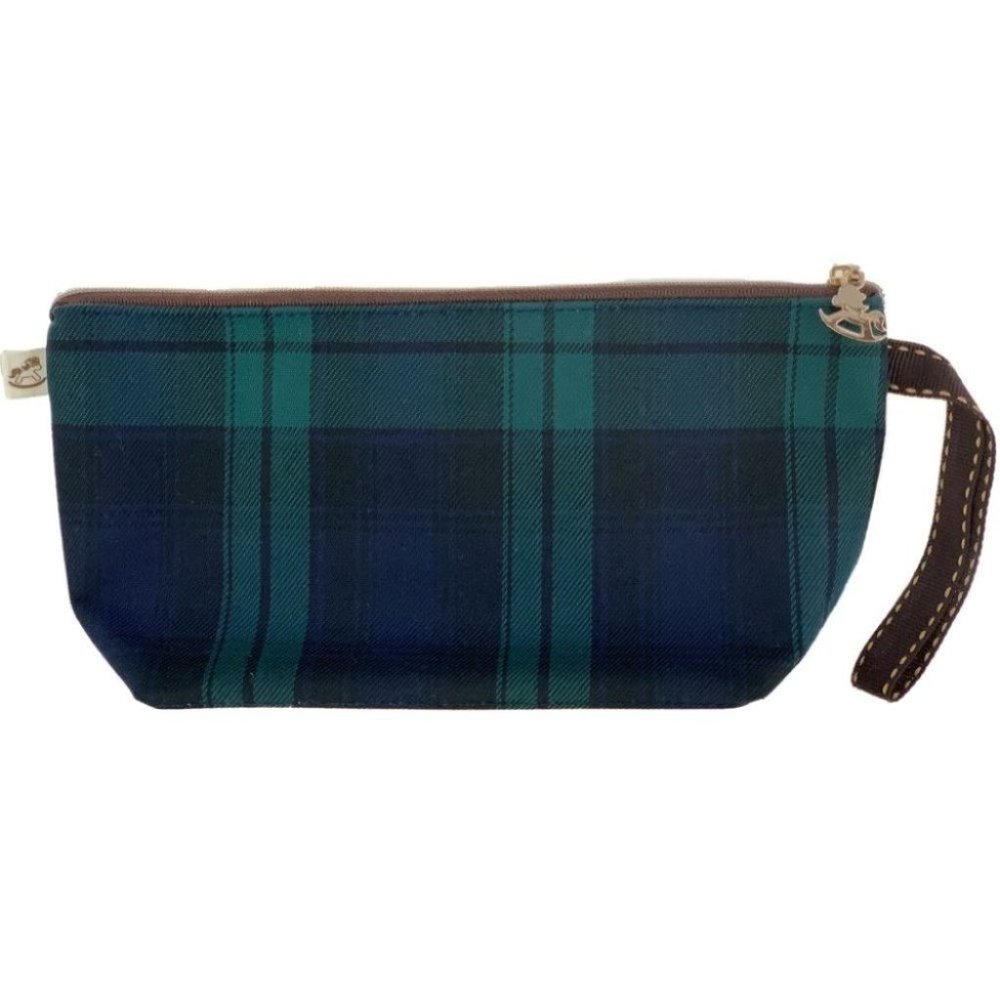 Waterproof Plaid Dumpling Cosmetic Makeup Bag
